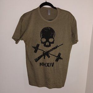 NEXT LEVEL apparel skull tshirt. very tough